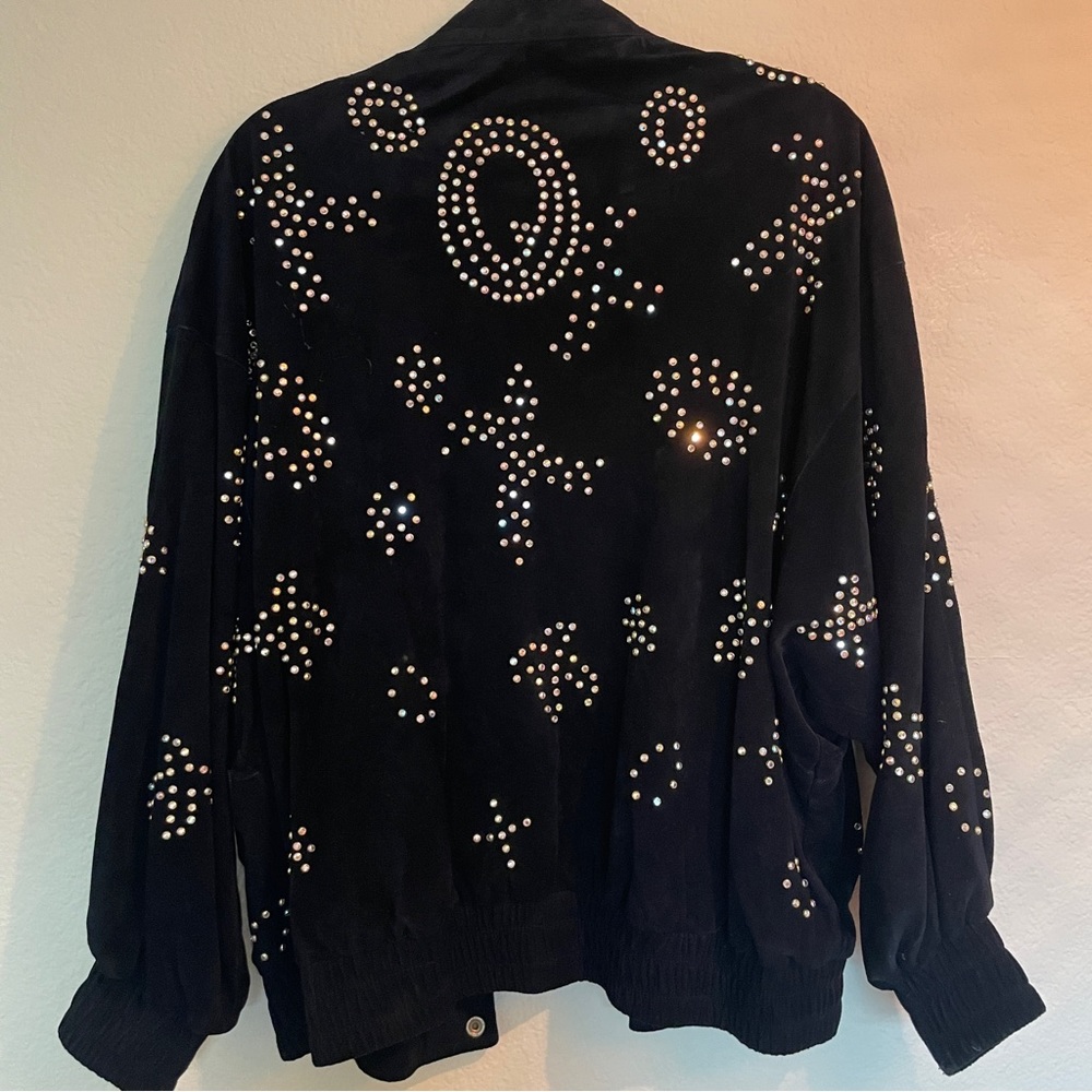 Vintage 1980 Kathrine Baumann Suede Leather Designer Jacket